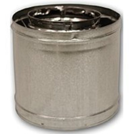FMI FMI 12S-8DM Chimney Support Pipe, 12 in L, Stainless Steel, Galvanized 12S-8DM